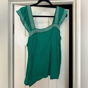 Loft Green Top